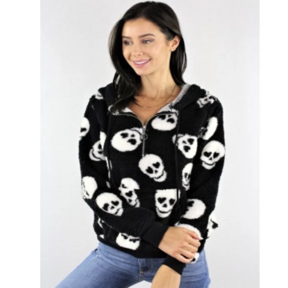 B Flawless Jackets & Blazers - Skull Print Hoodie